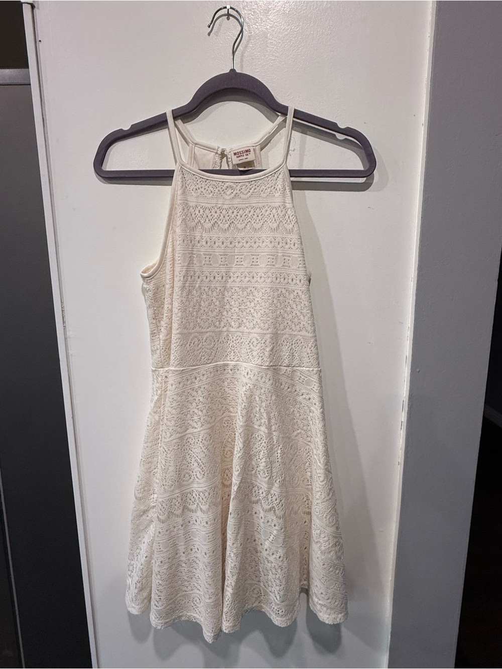 Mossimo Supply Co. Cream Lace Halter Dress for Girls